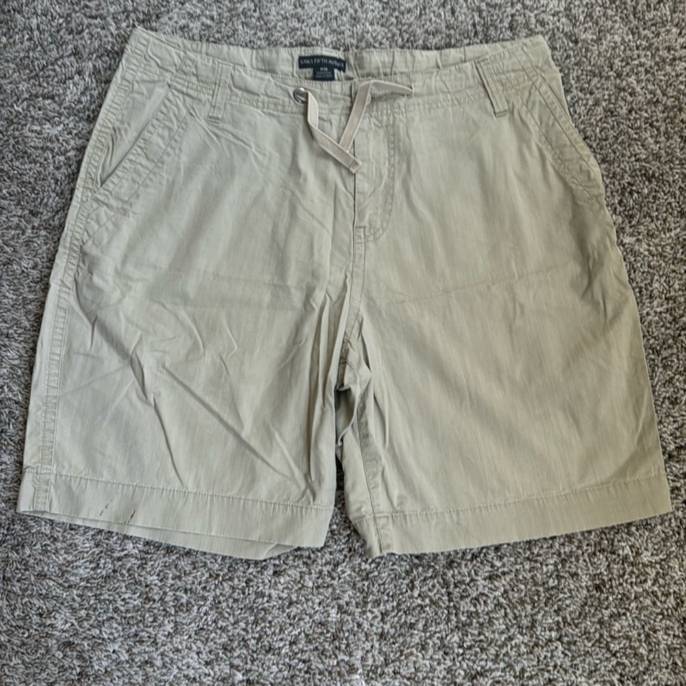 Flat Front Khaki Shorts